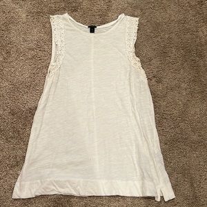 J Crew. White Summer Tank Top.